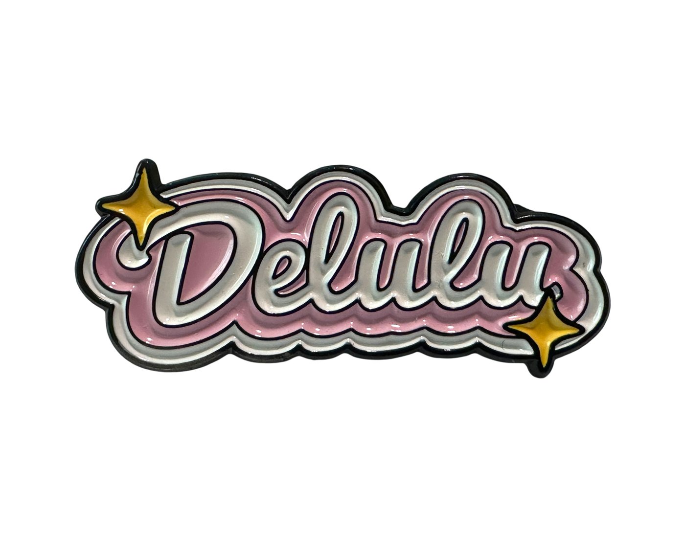 Delulu Is the Solulu enamel pin