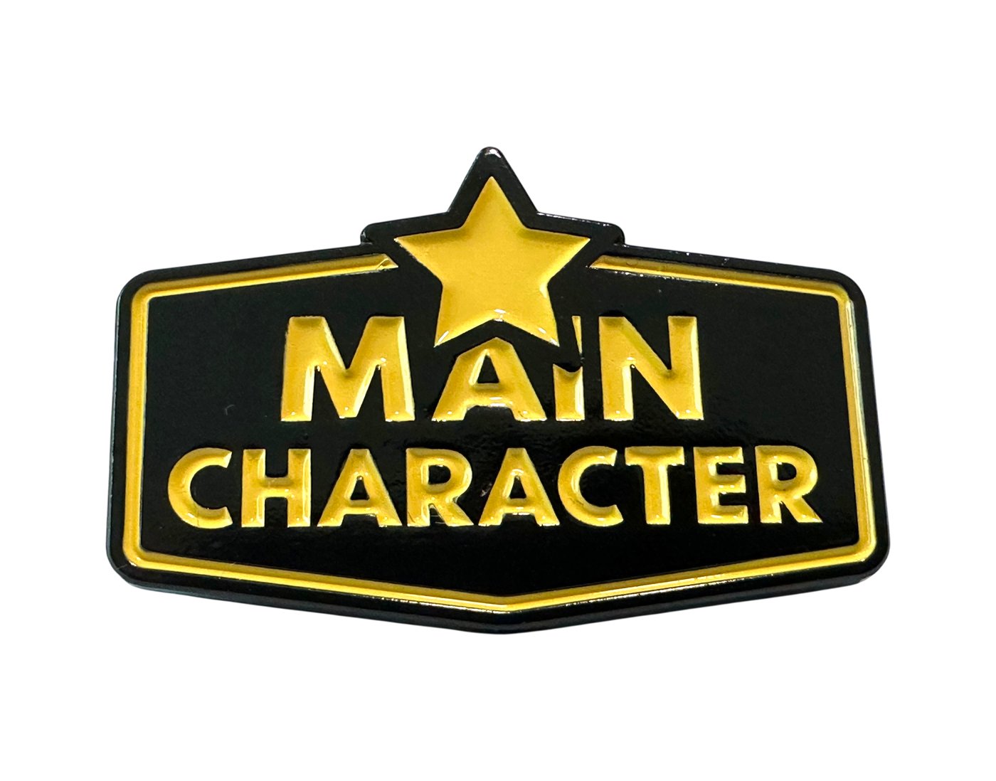 Main Character Energy enamel pin